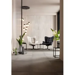 KARE Design Fauteuil pivotant Oscar velours noir><noscript><img width=