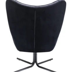 KARE Design Fauteuil pivotant Oscar velours noir><noscript><img width=