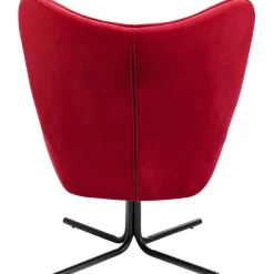 KARE Design Fauteuil pivotant Oscar velours rouge><noscript><img width=