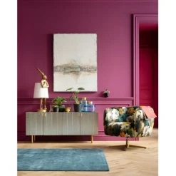 KARE Design Fauteuil pivotant Peony Flower jaune><noscript><img width=