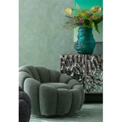 KARE Design Fauteuil pivotant Peppo Bloom Melange vert> Meubles