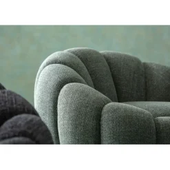 KARE Design Fauteuil pivotant Peppo Bloom Melange vert><noscript><img width=