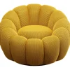 KARE Design Fauteuil pivotant Peppo Bloom jaune> Meubles