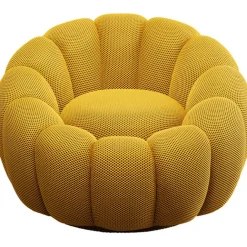 KARE Design Fauteuil pivotant Peppo Bloom jaune> Meubles