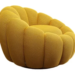 KARE Design Fauteuil pivotant Peppo Bloom jaune><noscript><img width=