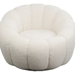 KARE Design Fauteuil pivotant Peppo Bloom blanc> Meubles