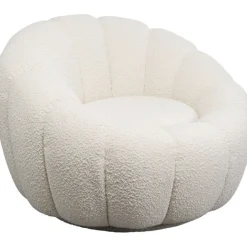 KARE Design Fauteuil pivotant Peppo Bloom blanc><noscript><img width=