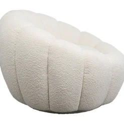 KARE Design Fauteuil pivotant Peppo Bloom blanc><noscript><img width=