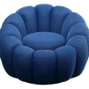 KARE Design Fauteuil pivotant Peppo Bloom bleu> Meubles