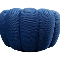 KARE Design Fauteuil pivotant Peppo Bloom bleu><noscript><img width=