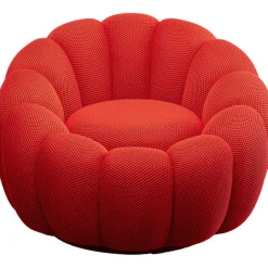 KARE Design Fauteuil pivotant Peppo Bloom rouge> Meubles