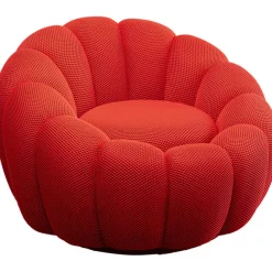 KARE Design Fauteuil pivotant Peppo Bloom rouge> Meubles