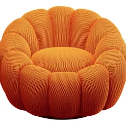 KARE Design Fauteuil pivotant Peppo Bloom orange> Meubles