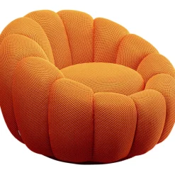 KARE Design Fauteuil pivotant Peppo Bloom orange> Meubles