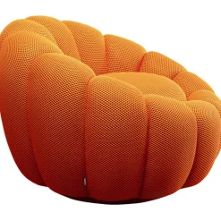 KARE Design Fauteuil pivotant Peppo Bloom orange><noscript><img width=
