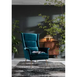 KARE Design Fauteuil Vegas Forever pétrole> Meubles