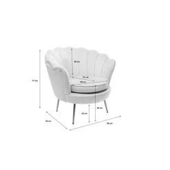 KARE Design Fauteuil Water Lily doré or aqua><noscript><img width=