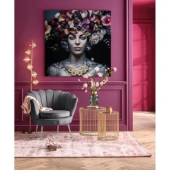 KARE Design Fauteuil Water Lily doré-gris> Meubles