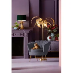KARE Design Fauteuil Water Lily doré-gris><noscript><img width=