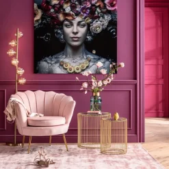 KARE Design Fauteuil Water Lily doré-rosé><noscript><img width=