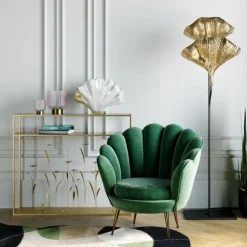 KARE Design Fauteuil Water Lily doré-vert><noscript><img width=