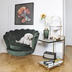 KARE Design Fauteuil Water Lily doré-vert><noscript><img width=