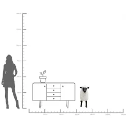 KARE Design Figurine décorative Bathilde blanc 73cm><noscript><img width=