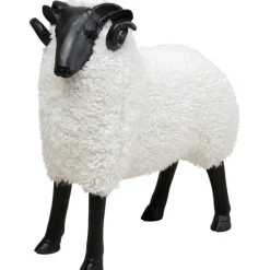 KARE Design Figurine décorative Bathilde Ram blanc 78cm> Accessoires