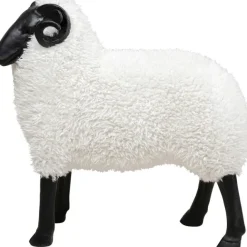 KARE Design Figurine décorative Bathilde Ram blanc 78cm><noscript><img width=