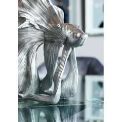 KARE Design Figurine décorative Betta Fish argenté petit> Accessoires