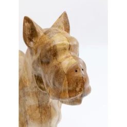 KARE Design Figurine décorative Bulldog Wood 70x78cm><noscript><img width=