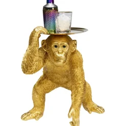 KARE Design Figurine décorative Butler Playing Chimp doré 52cm><noscript><img width=