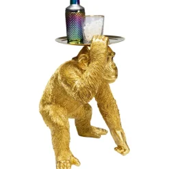 KARE Design Figurine décorative Butler Playing Chimp doré 52cm><noscript><img width=