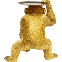 KARE Design Figurine décorative Butler Playing Chimp doré 52cm><noscript><img width=