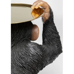 KARE Design Figurine décorative Butler Playing Chimp noir 52cm><noscript><img width=