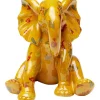 KARE Design Figurine décorative Elephant Dots jaune 18cm> Accessoires