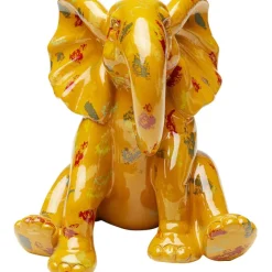 KARE Design Figurine décorative Elephant Dots jaune 18cm> Accessoires