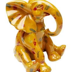 KARE Design Figurine décorative Elephant Dots jaune 18cm> Accessoires
