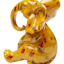 KARE Design Figurine décorative Elephant Dots jaune 18cm><noscript><img width=