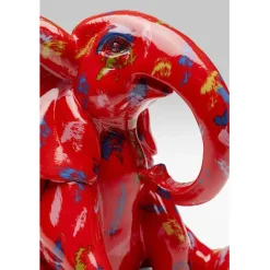 KARE Design Figurine décorative Elephant Dots rouge 18cm><noscript><img width=