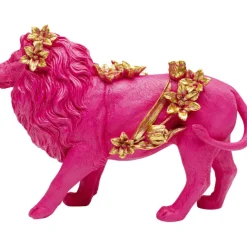 KARE Design Figurine décorative Flower Lion fuchsia 19cm> Accessoires