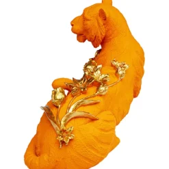KARE Design Figurine décorative Flower Leopard orange 26cm><noscript><img width=