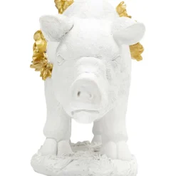 KARE Design Figurine décorative Flower Pig blanc 21cm><noscript><img width=