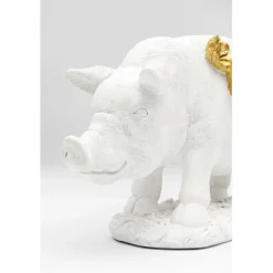 KARE Design Figurine décorative Flower Pig blanc 21cm><noscript><img width=