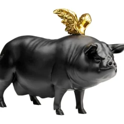 KARE Design Figurine décorative Flying Pig noir 21cm> Accessoires