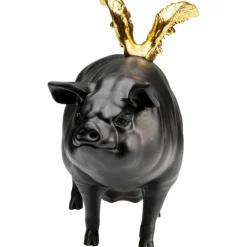 KARE Design Figurine décorative Flying Pig noir 21cm><noscript><img width=