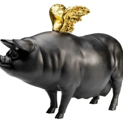 KARE Design Figurine décorative Flying Pig noir 21cm><noscript><img width=