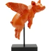KARE Design Figurine décorative Flying Pig Orange 29cm> Accessoires