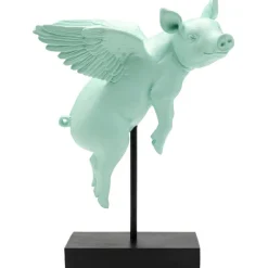 KARE Design Figurine décorative Flying Pig Turquoise 29cm> Accessoires