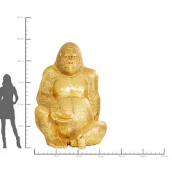 KARE Design Figurine décorative Gorilla doré XXL 249><noscript><img width=